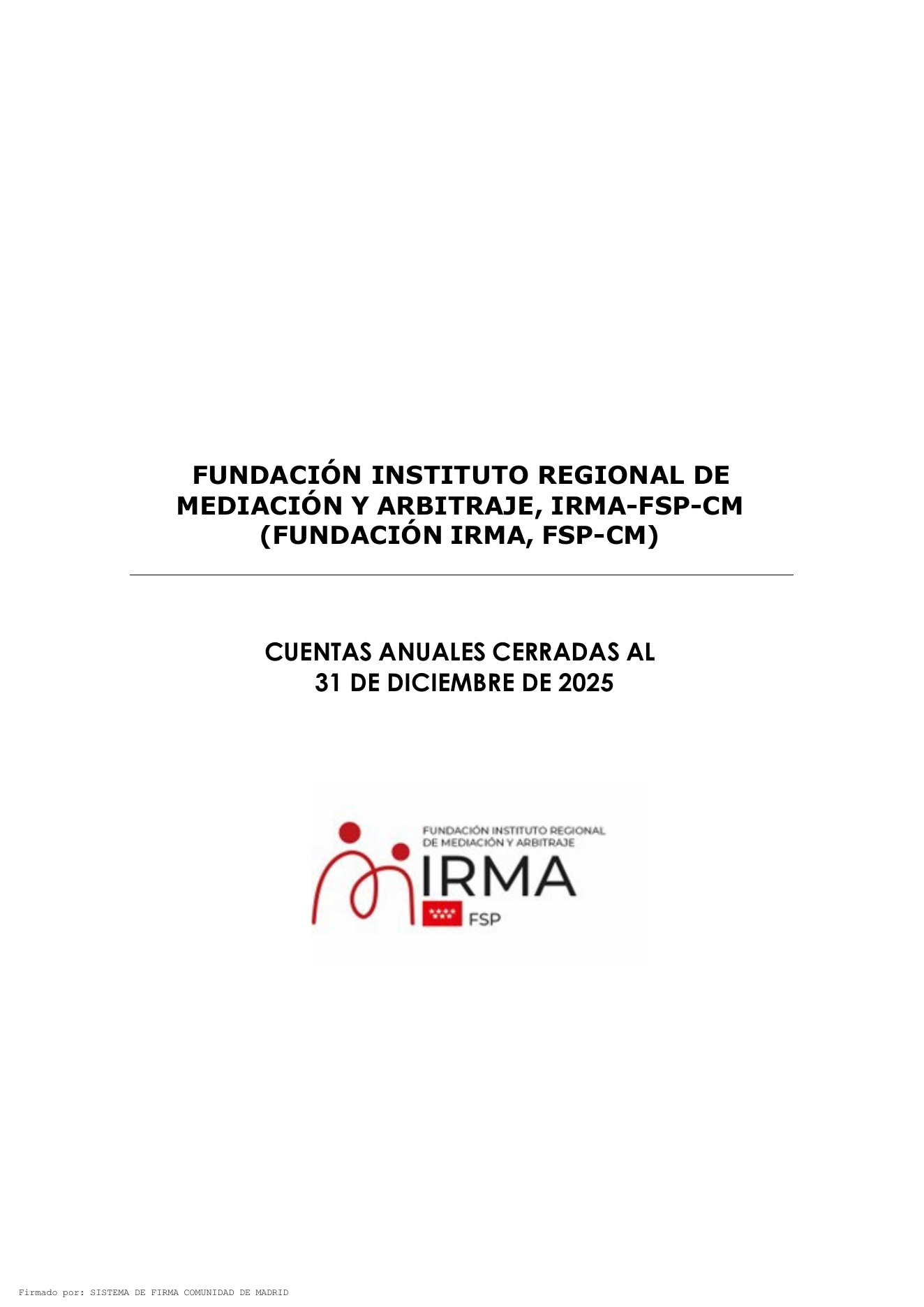 Portada Cuentas Anuales 2025