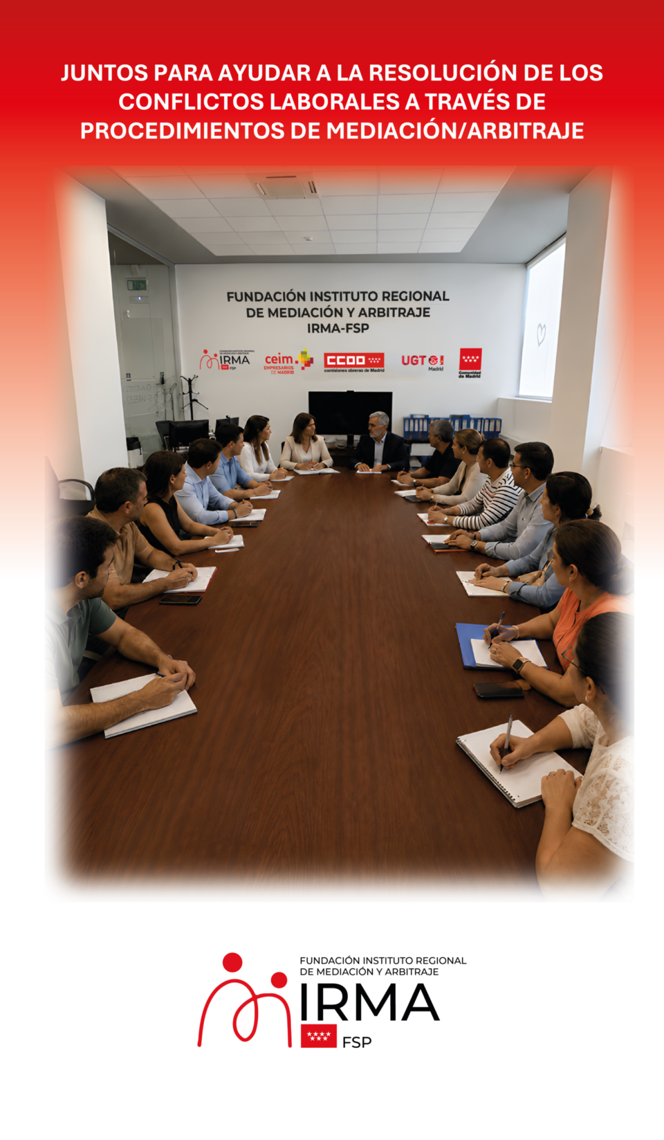 30 aniversario IRMA · Septiembre 2026 30 años del Sistema de Solución Autónoma de Conflictos Laborales en la Comunidad de Madrid